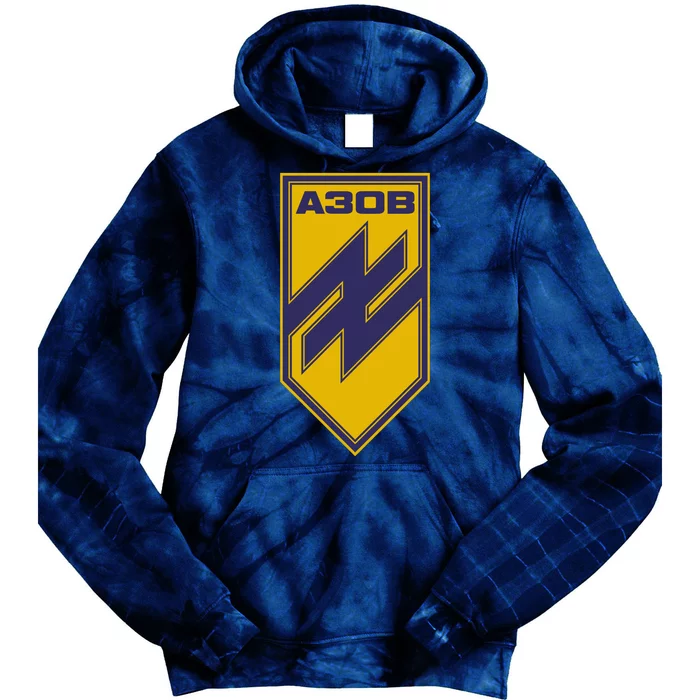 Azov Regiment A30B Azov Battalion Ukraine Tie Dye Hoodie