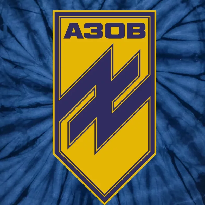 Azov Regiment A30B Azov Battalion Ukraine Tie-Dye T-Shirt