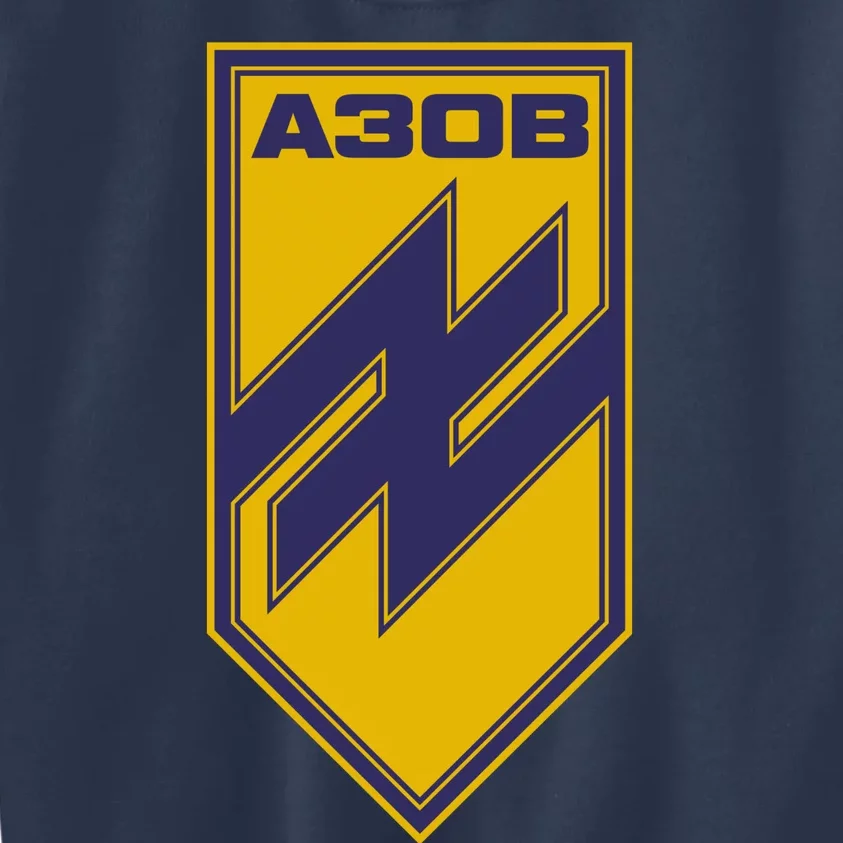 Azov Regiment A30B Azov Battalion Ukraine Kids Sweatshirt