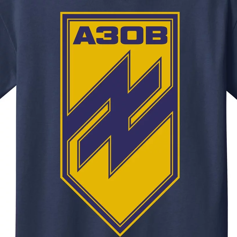 Azov Regiment A30B Azov Battalion Ukraine Kids T-Shirt