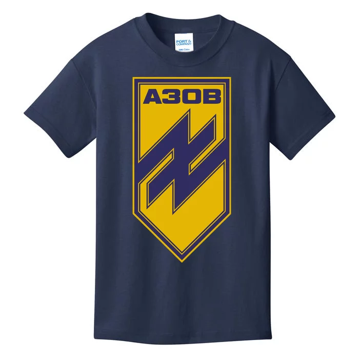 Azov Regiment A30B Azov Battalion Ukraine Kids T-Shirt