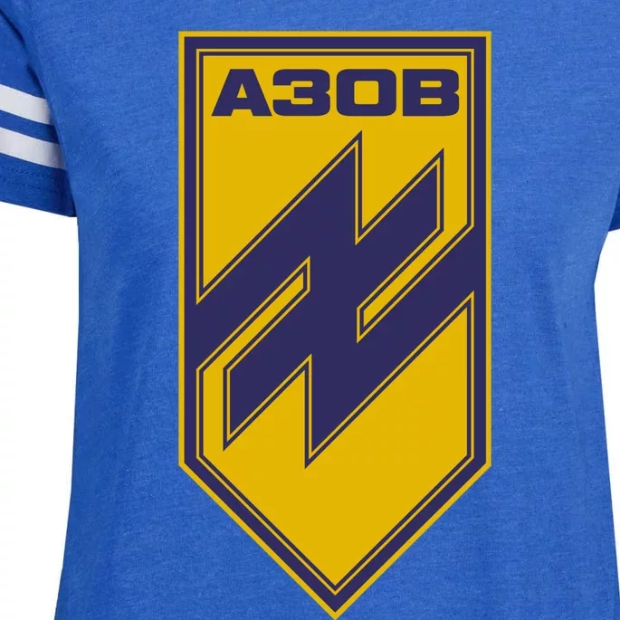 Azov Regiment A30B Azov Battalion Ukraine Enza Ladies Jersey Football T-Shirt