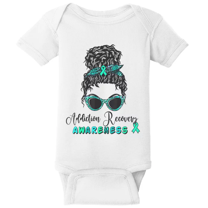 Addiction Recovery Awareness Month Sobriety Support Baby Bodysuit