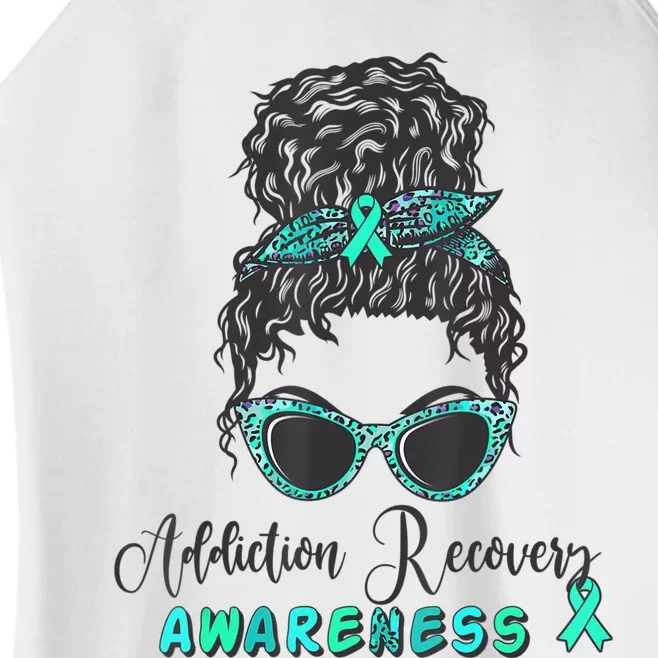 Addiction Recovery Awareness Month Sobriety Support Women’s Perfect Tri Rocker Tank