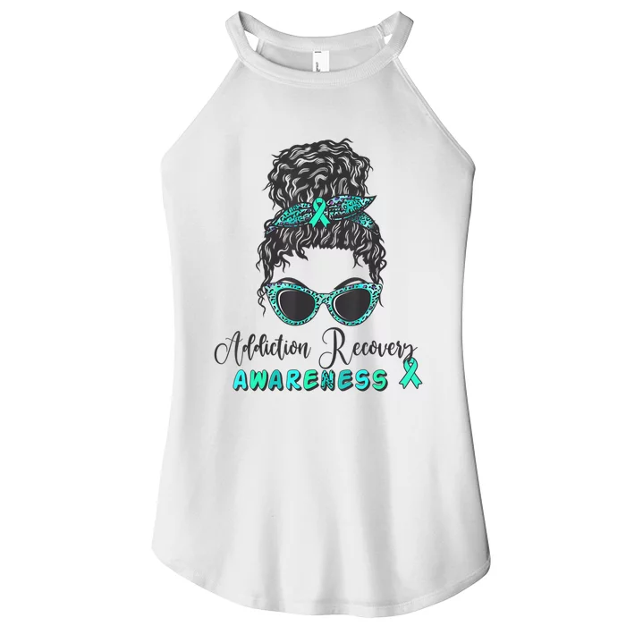 Addiction Recovery Awareness Month Sobriety Support Women’s Perfect Tri Rocker Tank