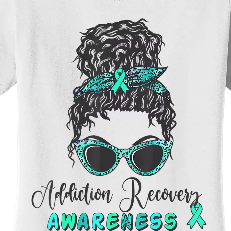 Addiction Recovery Awareness Month Sobriety Support Women's T-Shirt