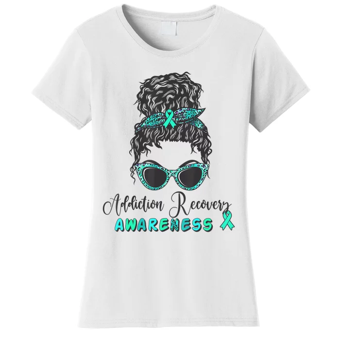 Addiction Recovery Awareness Month Sobriety Support Women's T-Shirt