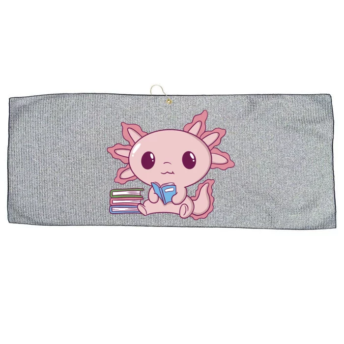 Axolotl Reading Large Microfiber Waffle Golf Towel