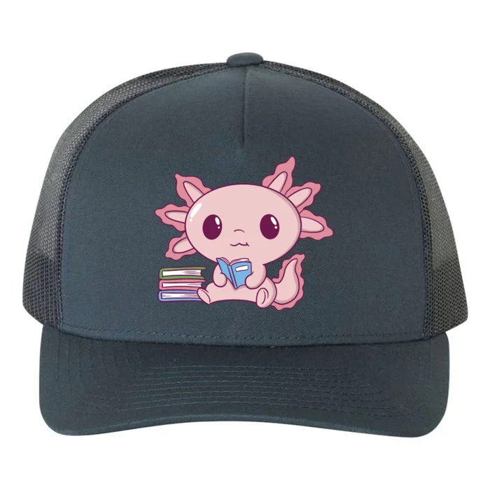 Axolotl Reading Yupoong Adult 5-Panel Trucker Hat