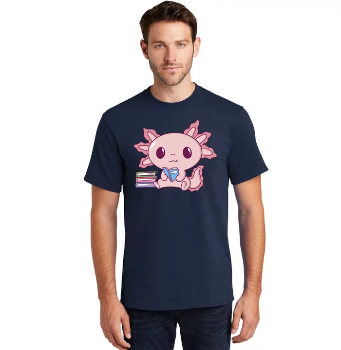 Axolotl Reading Tall T-Shirt