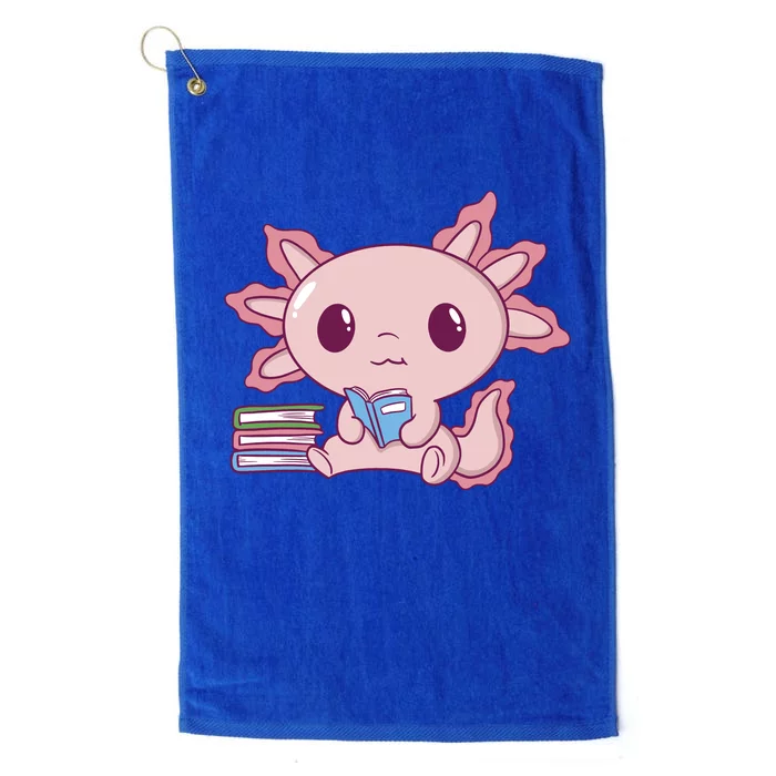 Axolotl Reading Platinum Collection Golf Towel