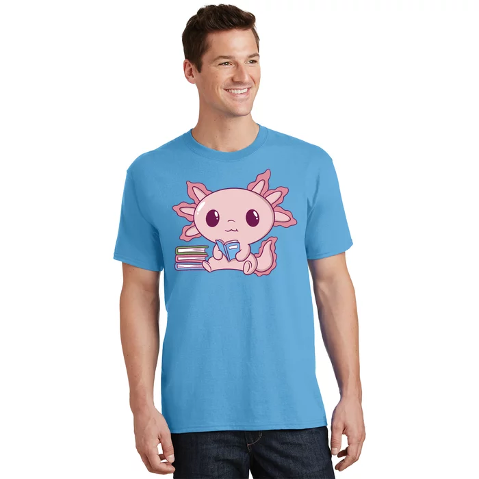 Axolotl Reading T-Shirt