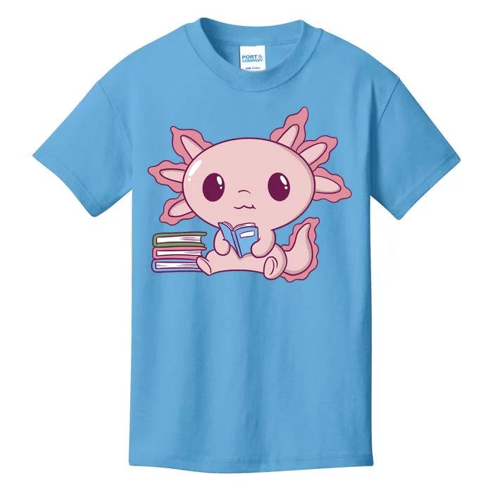 Axolotl Reading Kids T-Shirt