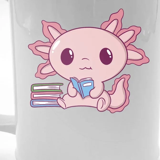 Axolotl Reading Front & Back Beer Stein