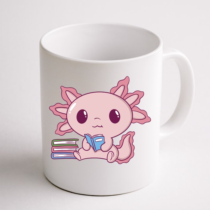 Axolotl Reading Front & Back Coffee Mug