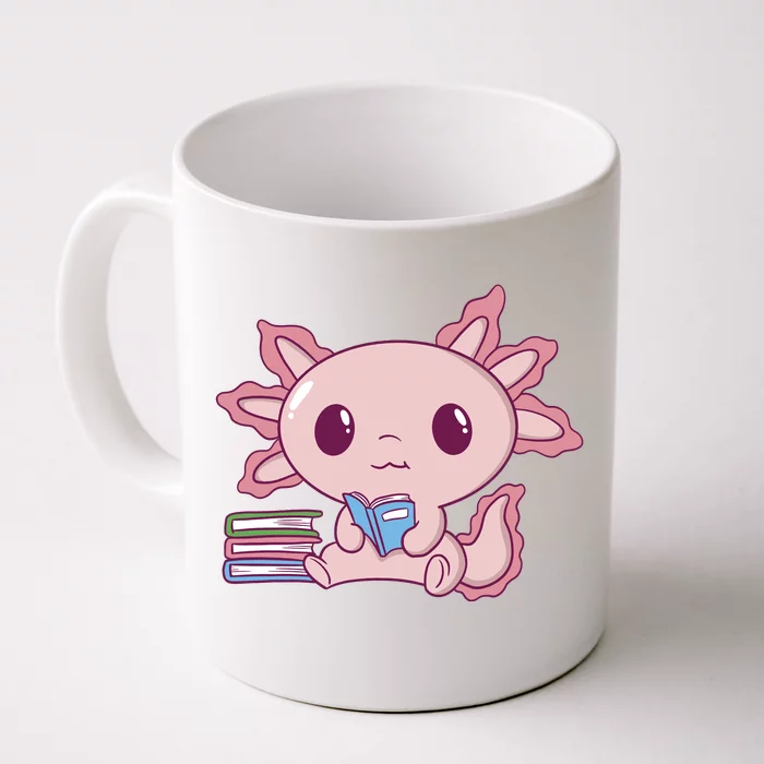 Axolotl Reading Front & Back Coffee Mug