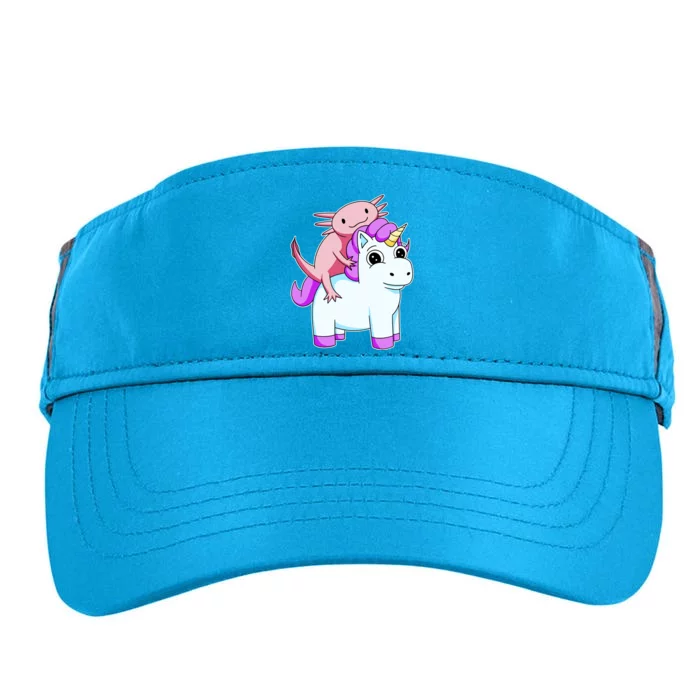 Axolotl Riding A Unicorn Funny Cute Adult Drive Performance Visor