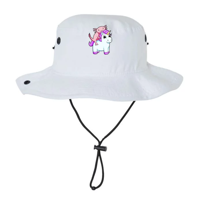 Axolotl Riding A Unicorn Funny Cute Legacy Cool Fit Booney Bucket Hat