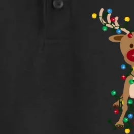 Adorable Reindeer Dry Zone Grid Performance Polo