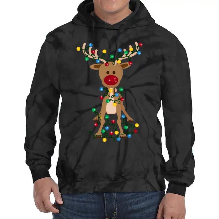 Adorable Reindeer Tie Dye Hoodie