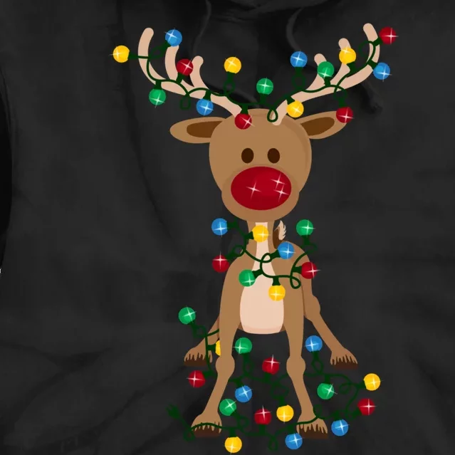 Adorable Reindeer Tie Dye Hoodie