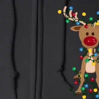 Adorable Reindeer Full Zip Hoodie