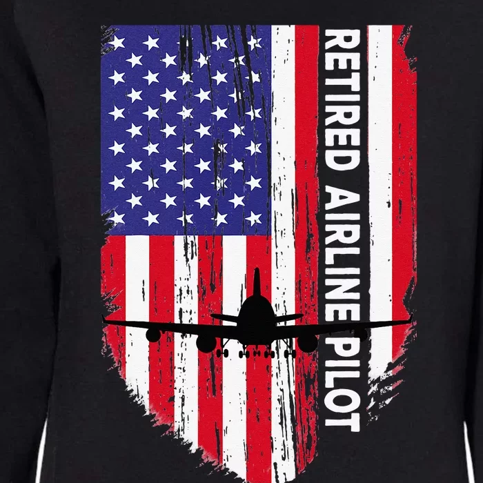 American Retired airline pilot gift Womens California Wash Sweatshirt