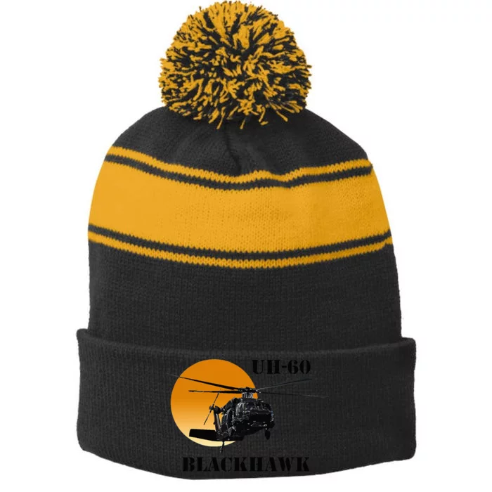 Apache Ranch Stripe Pom Pom Beanie