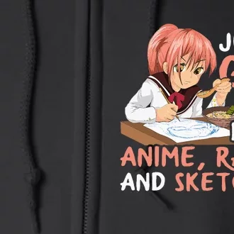 Anime Ra and Sketching A Japan Lover's Dream Full Zip Hoodie