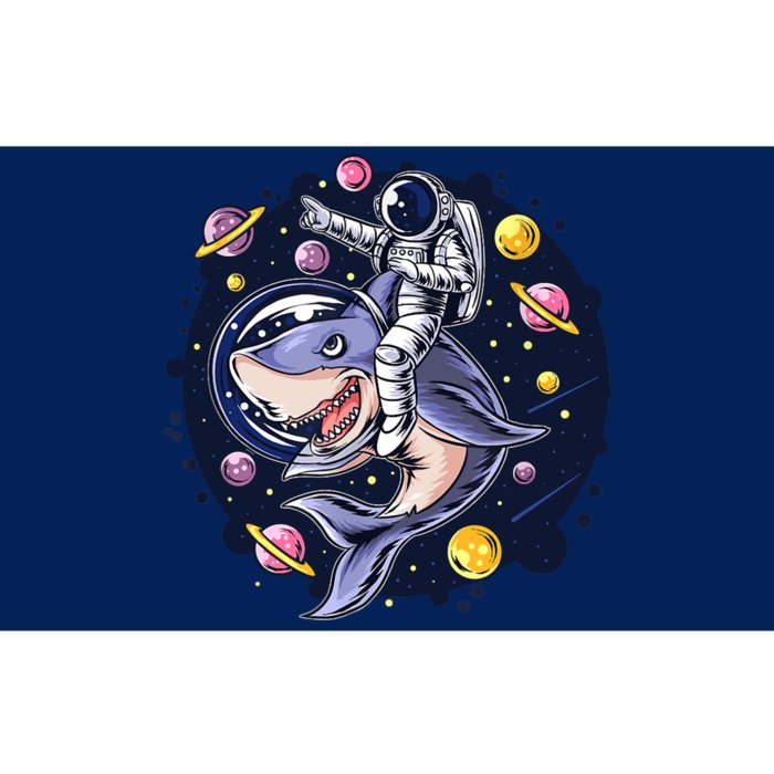 Astronauts Ride A Shark In Space ( Galaxy ) With The Planets Bumper Sticker