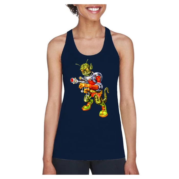 Alien Reptilian Women's Racerback Tank