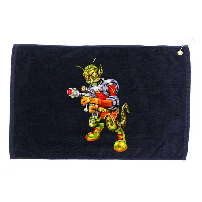 Alien Reptilian Grommeted Golf Towel