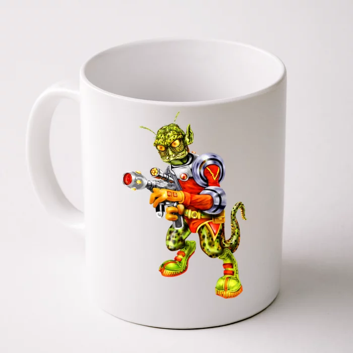 Alien Reptilian Front & Back Coffee Mug