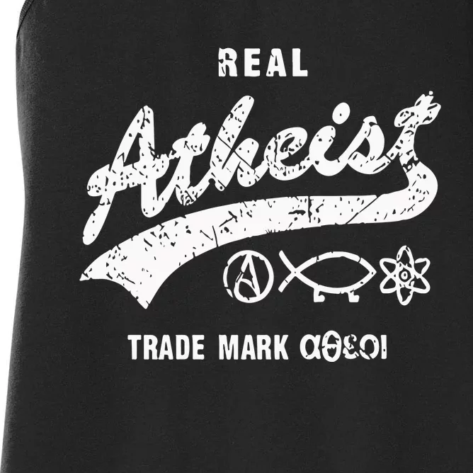 Atheistdad Real Atheist Trade Mark Women's Racerback Tank