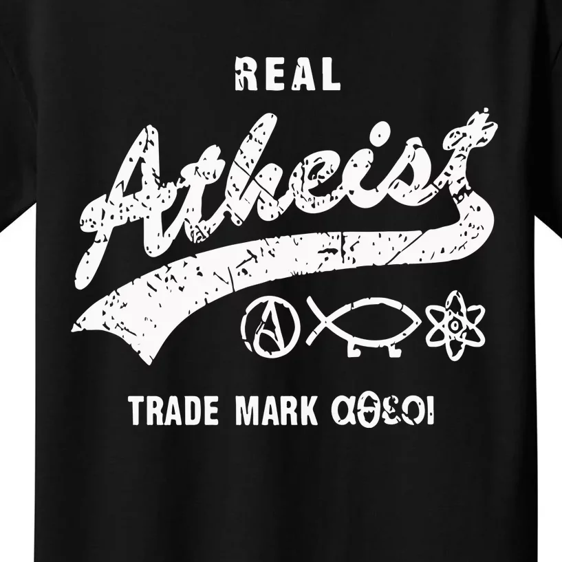 Atheistdad Real Atheist Trade Mark Kids T-Shirt