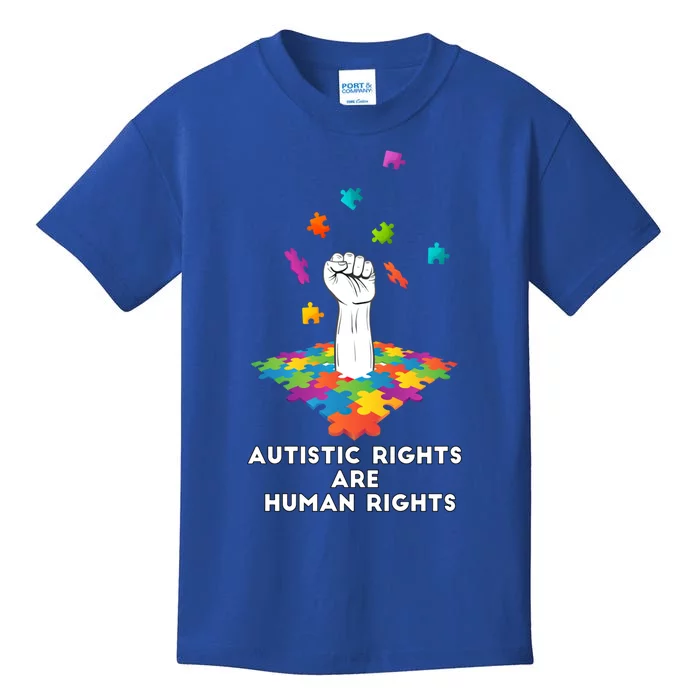 Autistic Rights Are Hu Rights Gift Kids T-Shirt