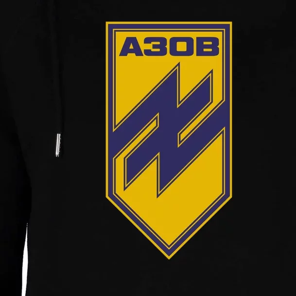 Azov Regiment A30B Azov Battalion Ukraine Womens Funnel Neck Pullover Hood