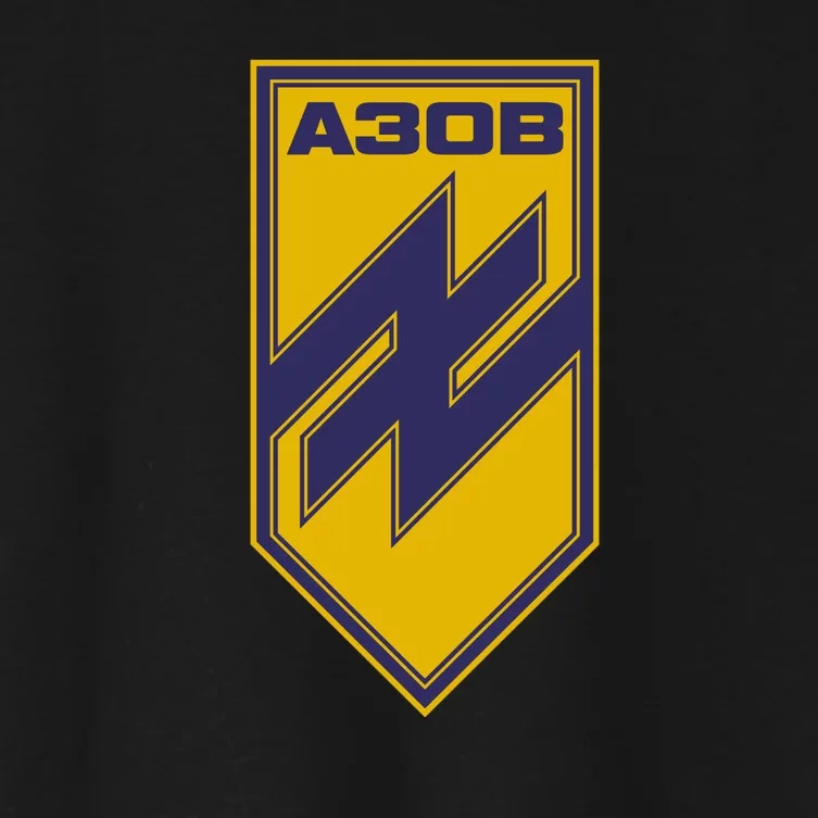 Azov Regiment A30B Azov Battalion Ukraine Women's Crop Top Tee