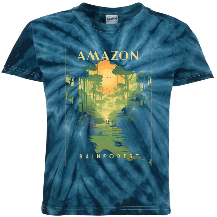 Amazon Rainforest Kids Tie-Dye T-Shirt