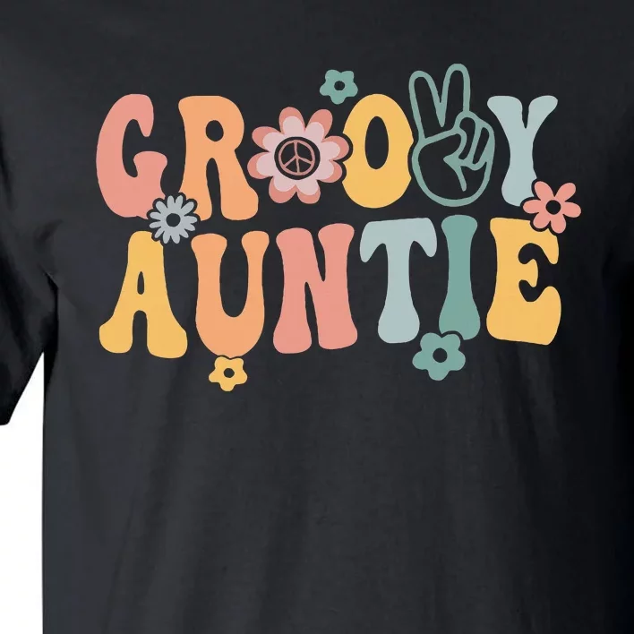 Auntie Retro Aunt Matching Family Tall T-Shirt