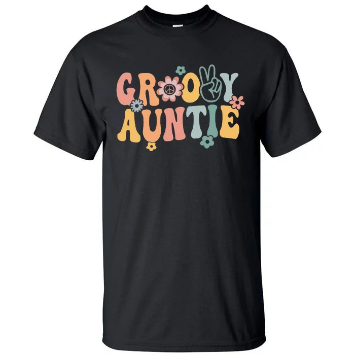 Auntie Retro Aunt Matching Family Tall T-Shirt