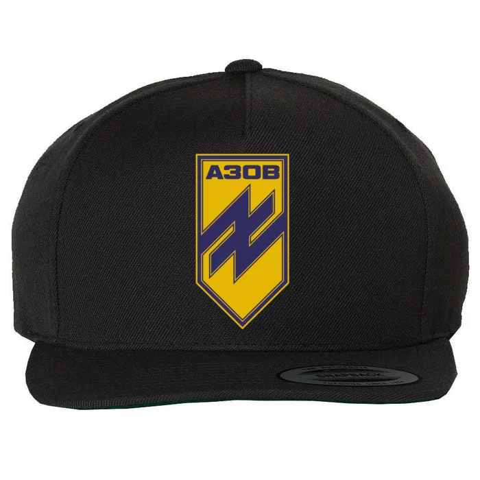 Azov Regiment A30B Azov Battalion Ukraine Wool Snapback Cap