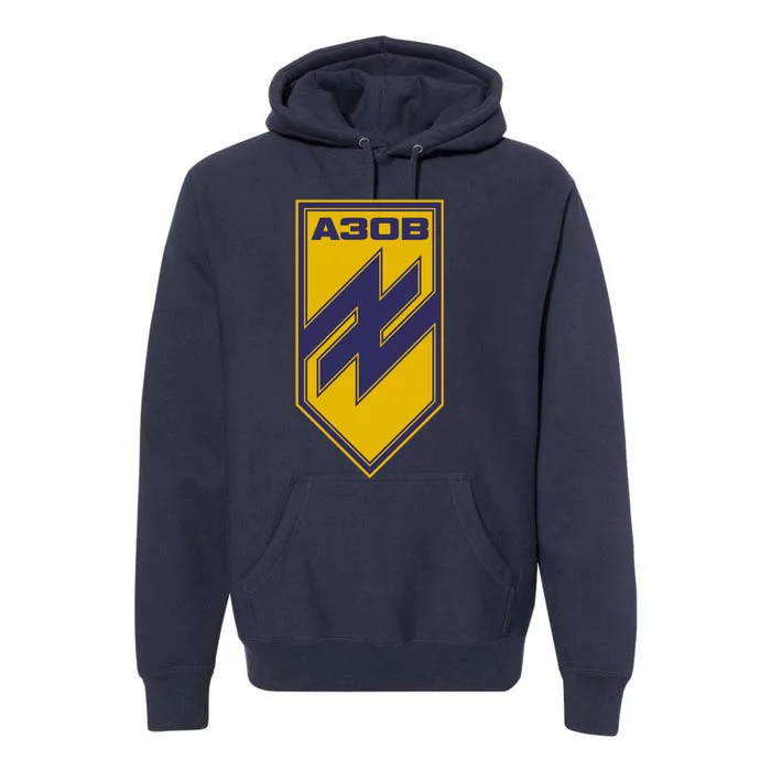 Azov Regiment A30B Azov Battalion Ukraine Premium Hoodie