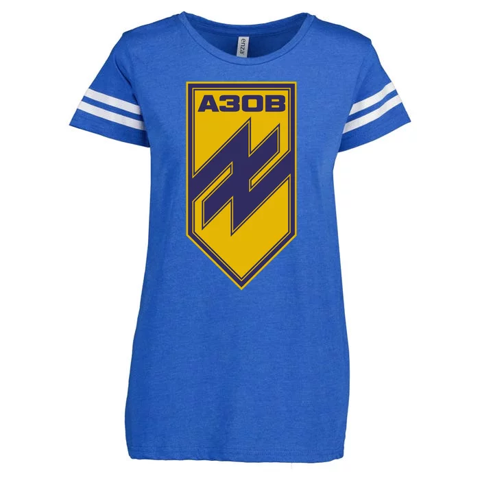 Azov Regiment A30B Azov Battalion Ukraine Enza Ladies Jersey Football T-Shirt