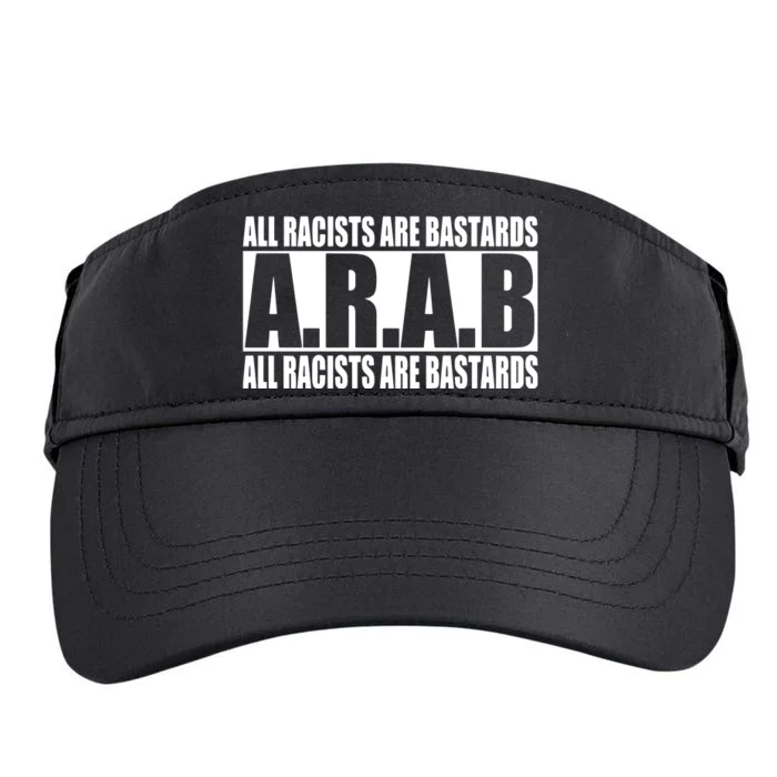 All Racists Are Bastards Arab All Racists Are Bastards Adult Drive Performance Visor