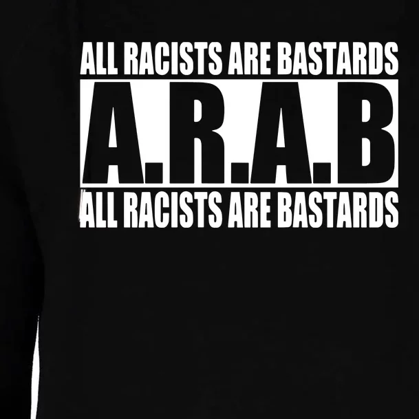 All Racists Are Bastards Arab All Racists Are Bastards Womens Funnel Neck Pullover Hood