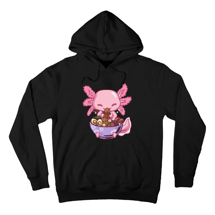 Axolotl Ra Anime Kawaii Eating Hoodie