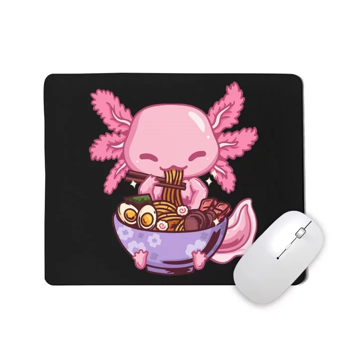 Axolotl Ra Anime Kawaii Eating Mousepad