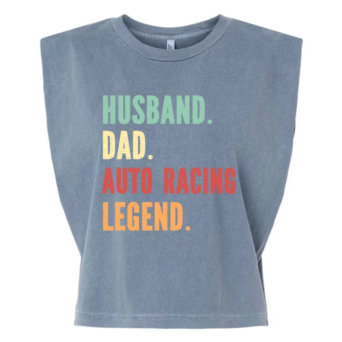 Auto Racing Athlete Dad Husband Father Gift Garment-Dyed Women's Muscle Tee