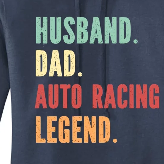 Auto Racing Athlete Dad Husband Father Gift Women's Pullover Hoodie